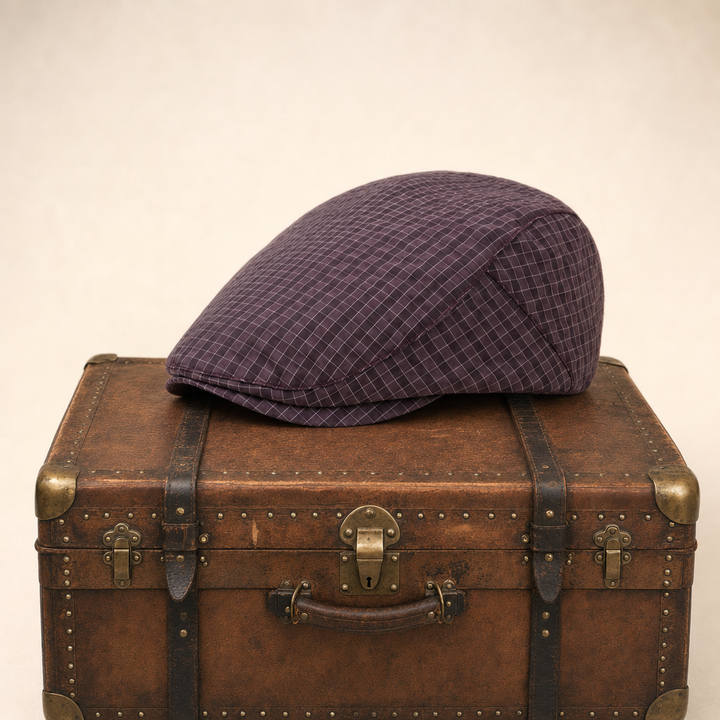 Lightweight Grid Cap — MORPETH — Purple