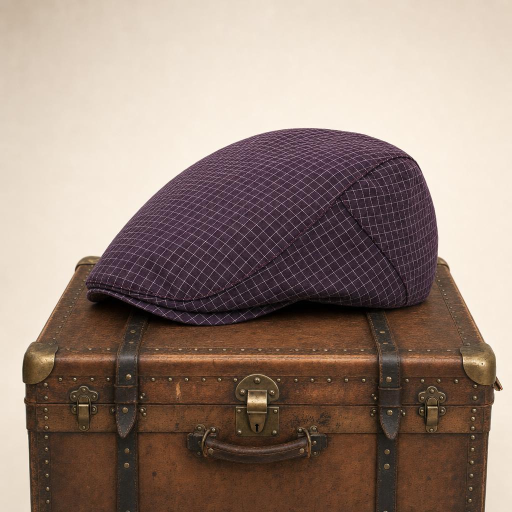 Lightweight Grid Cap — GALASHIELS — Purple