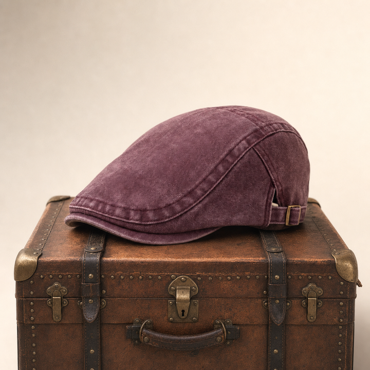 Vintage Washed Cap — BAKEWELL — Rosewood Red