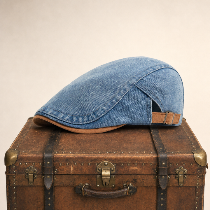 Denim Workwear Cap — BRECHIN — Sky Blue