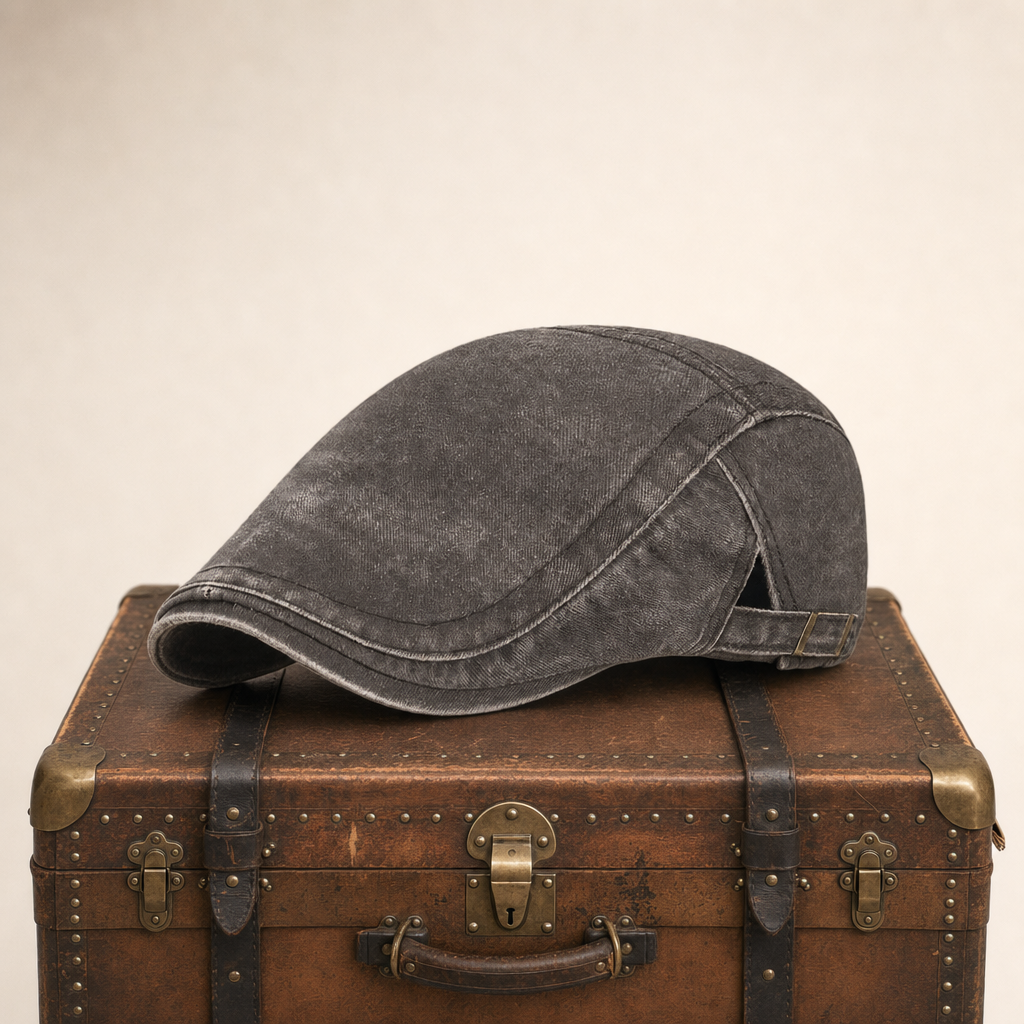Vintage Washed Cap — BRECON — Tobacco Brown