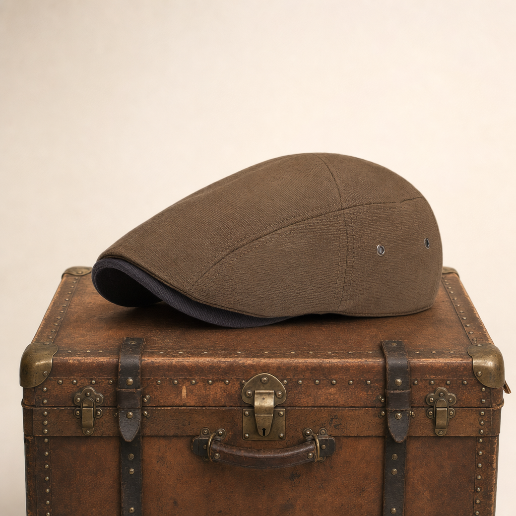 Cotton Tradesman Cap — DUNS — Tobacco Brown