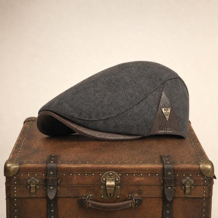 Vintage Panel Cap — BUILTH — Tobacco Brown