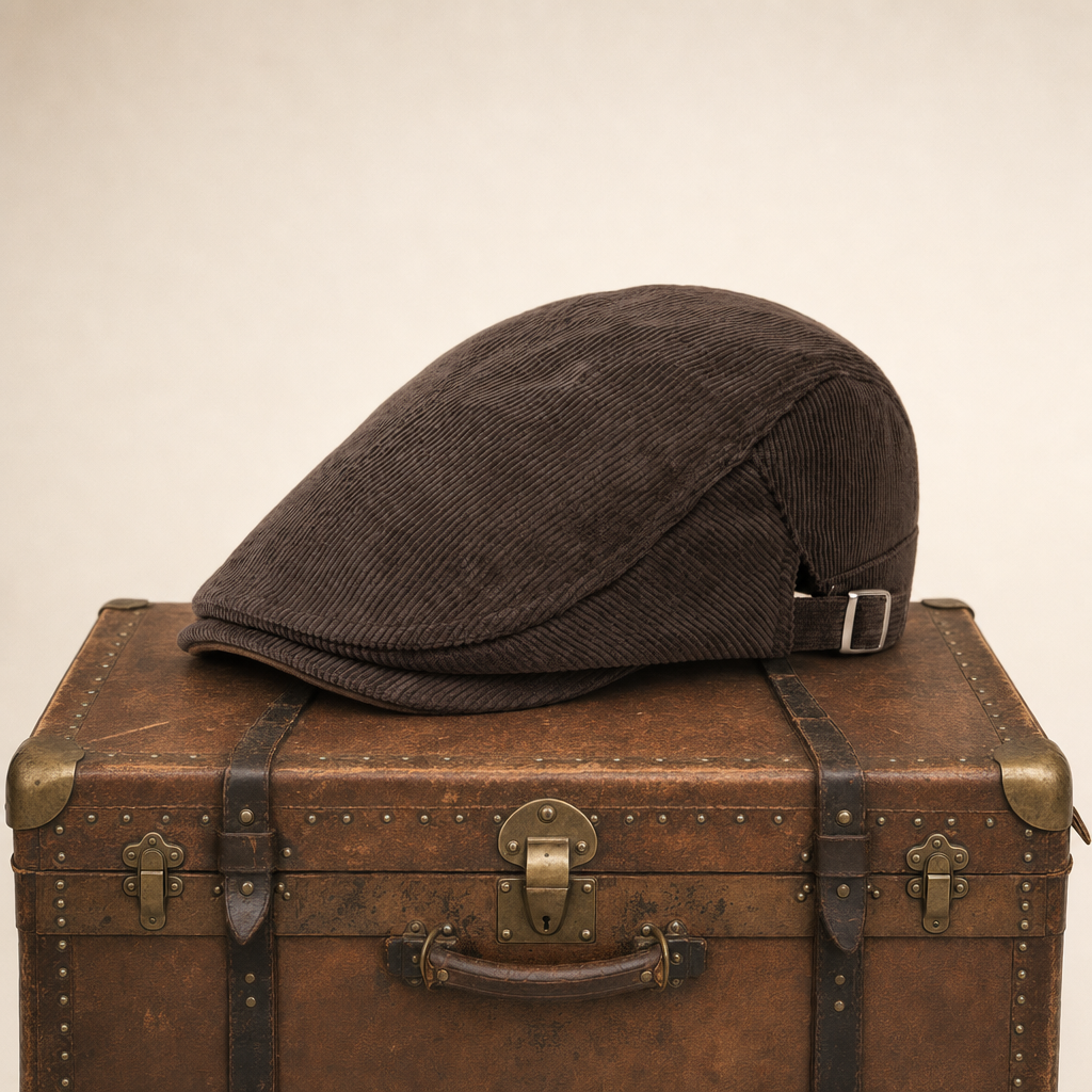 Corduroy Vintage Cap — PENDLE — Tobacco Brown