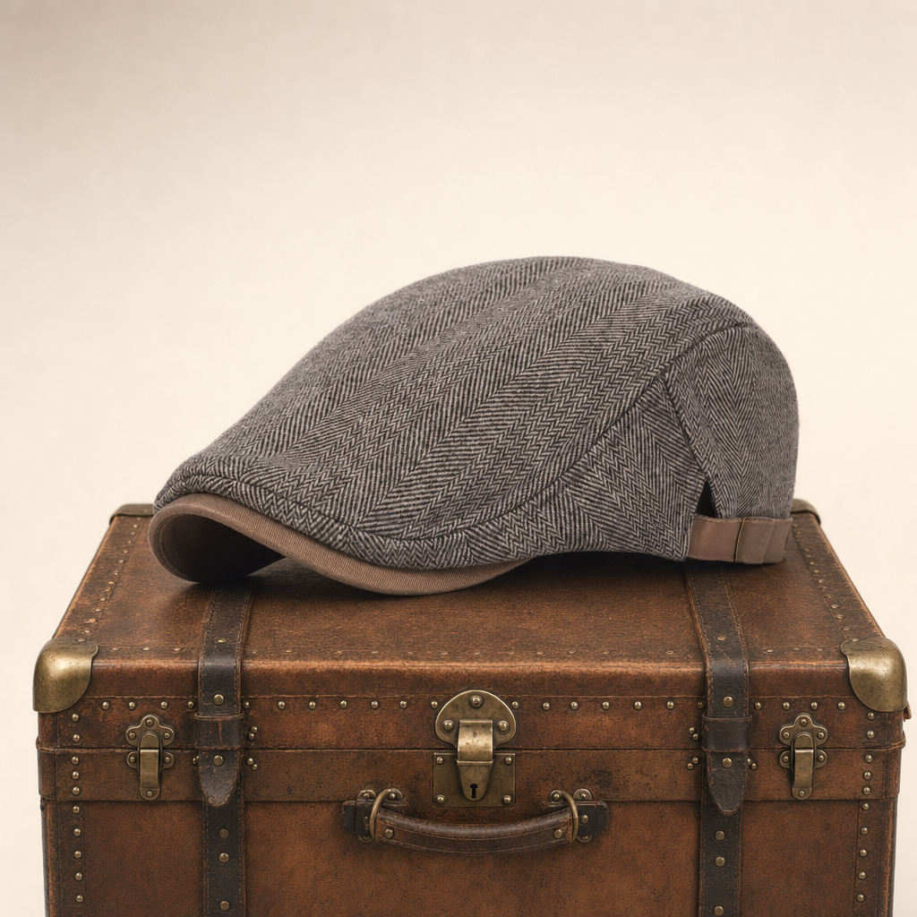 Heritage Wool Cap — LANARK — Tobacco Brown