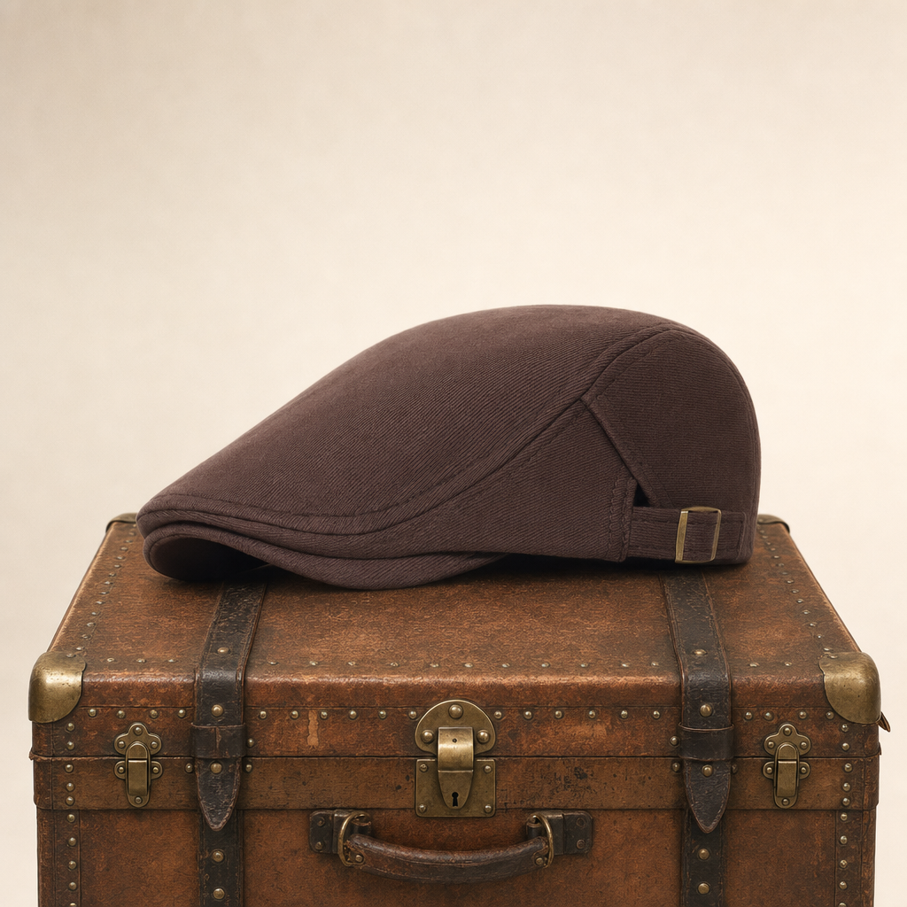 Stretch Knit Cap — LEYBURN — Tobacco Brown