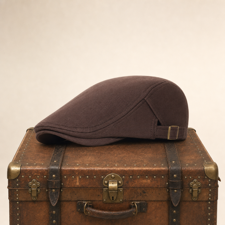 Stretch Knit Cap — LEYBURN — Tobacco Brown