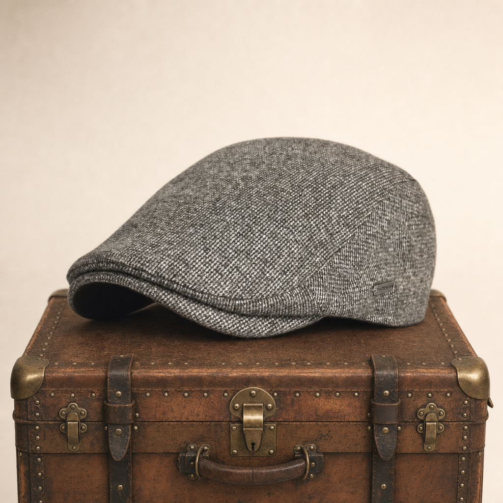 Heritage Wool Cap — BIGGAR — Tobacco Brown