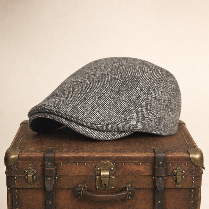 Heritage Wool Cap — BIGGAR — Tobacco Brown