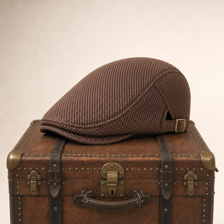 Breathable Mesh Cap — BUXTON — Tobacco Brown