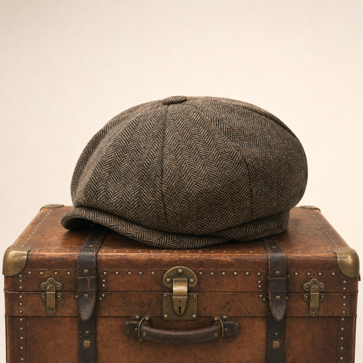 Eight-Panel Cap — WIGTON — Tobacco Brown