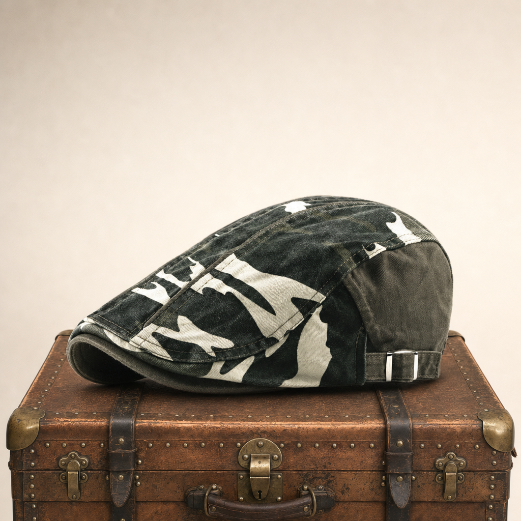 Camo Cotton Cap — WESTPORT — White