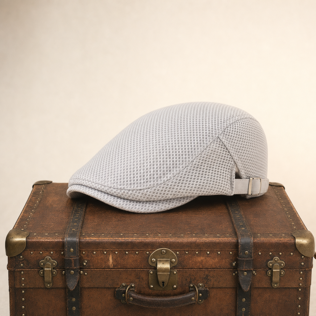 Breathable Mesh Cap — BUXTON — White