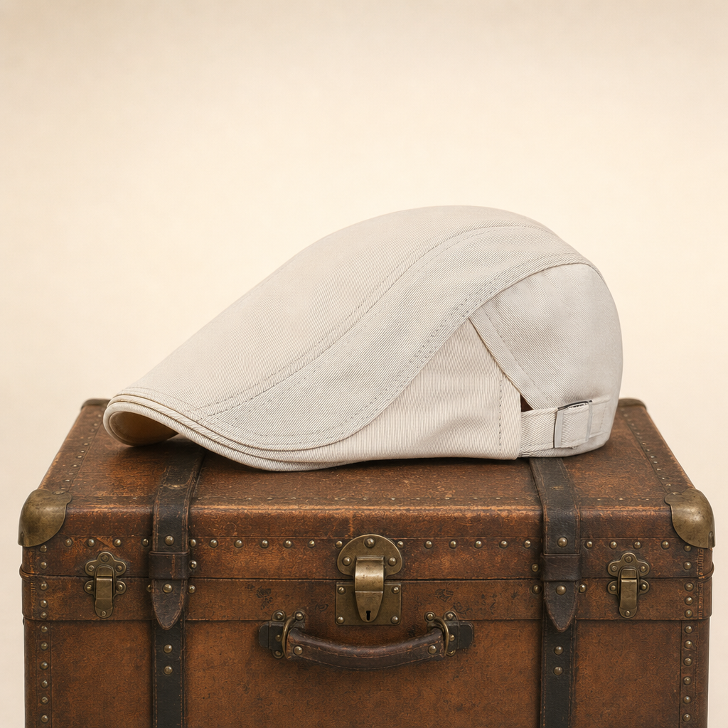 Classic Driver Cap — CLIFDEN — White