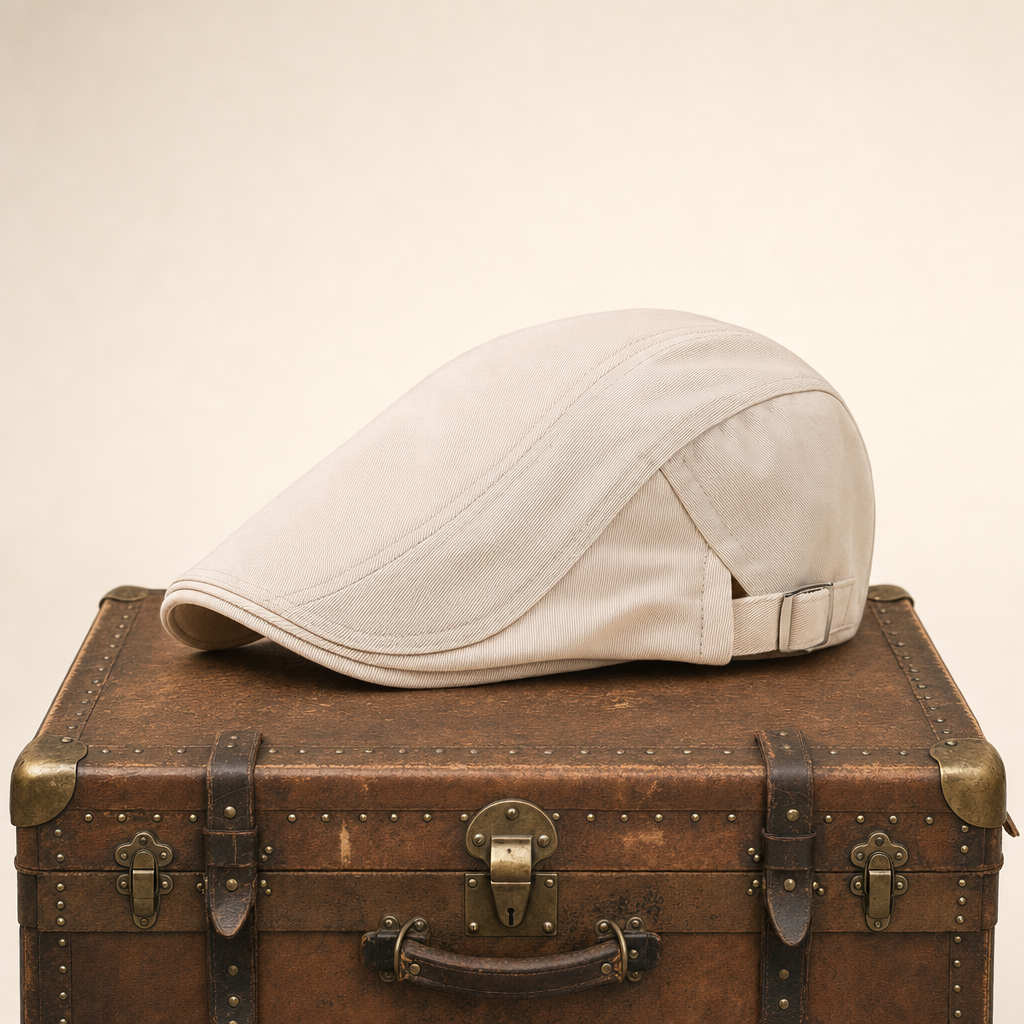 Classic Driver Cap — RAMSBOTTOM — White