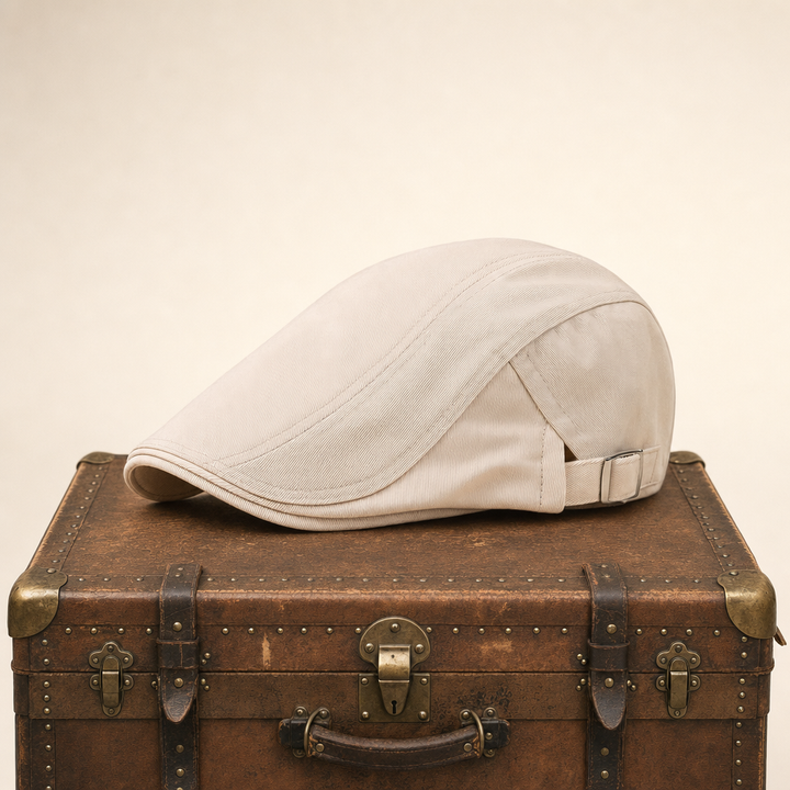 Classic Driver Cap — RAMSBOTTOM — White